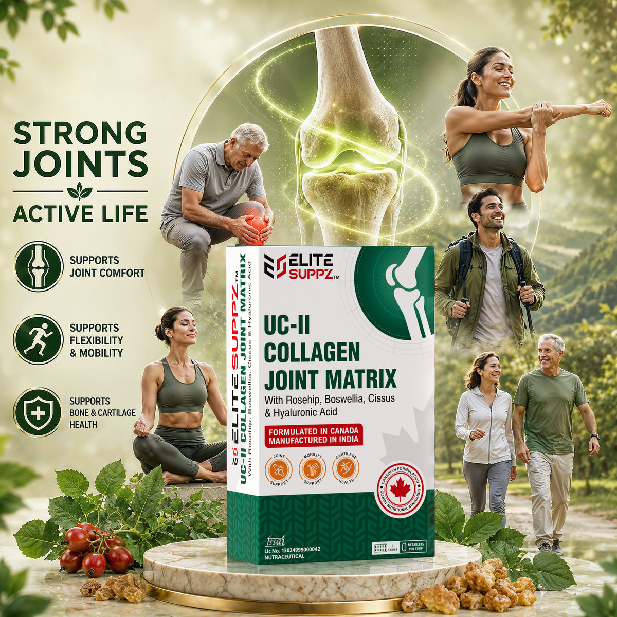 Joint Support for Active Adults: Mobility, Walking & Fitness Wellness