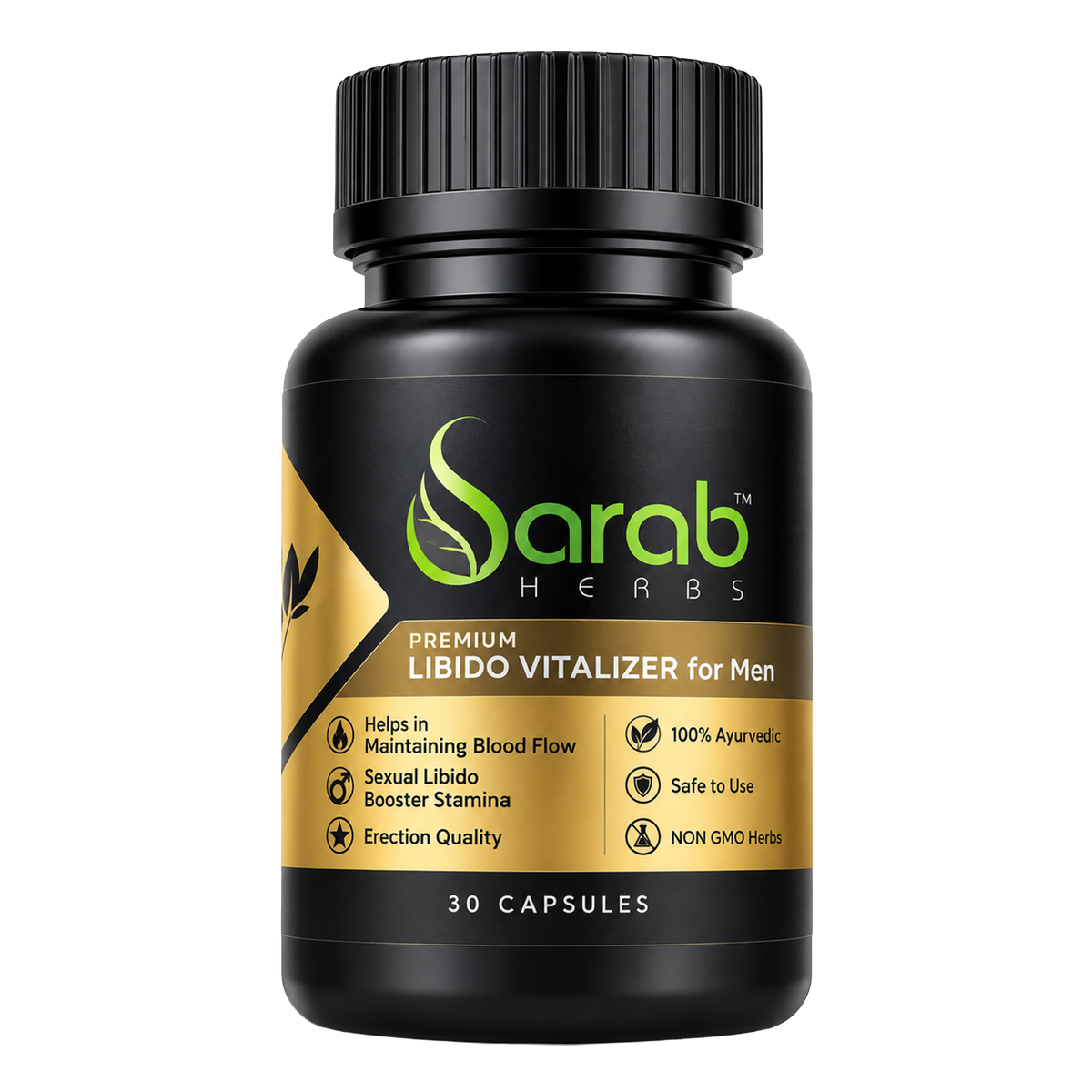 Libido Vitalizer for Men, 30 Capsules
