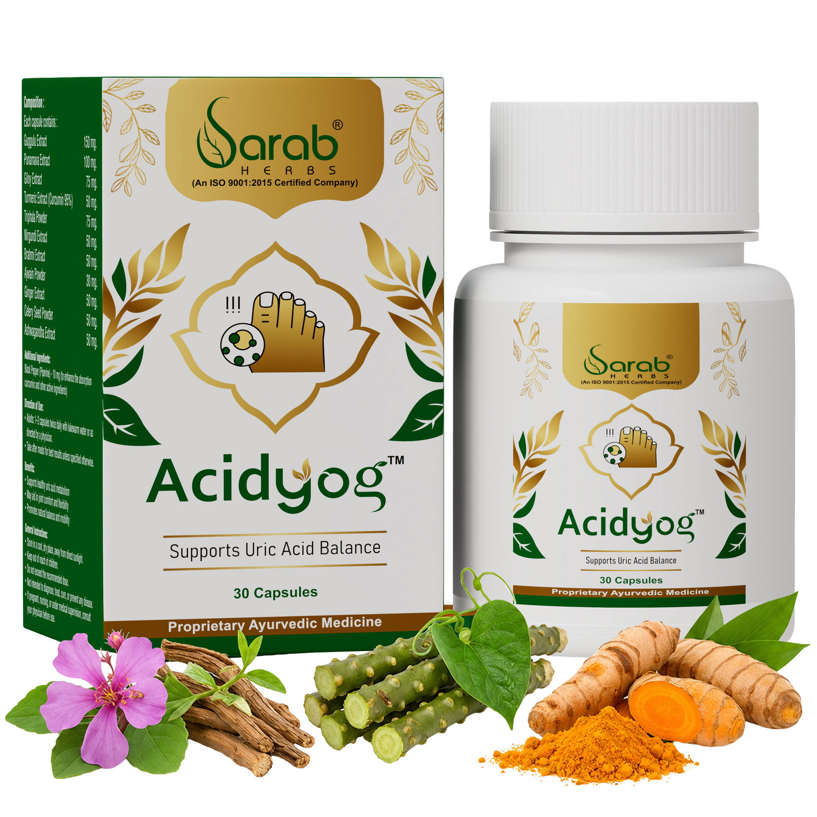 AcidYog, 30 Capsules