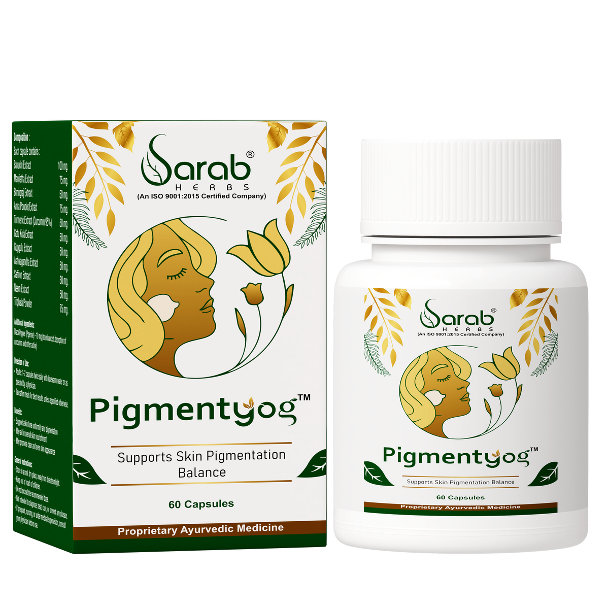 Pigmentyog Ayurvedic Skin Capsules, 60 Capsules
