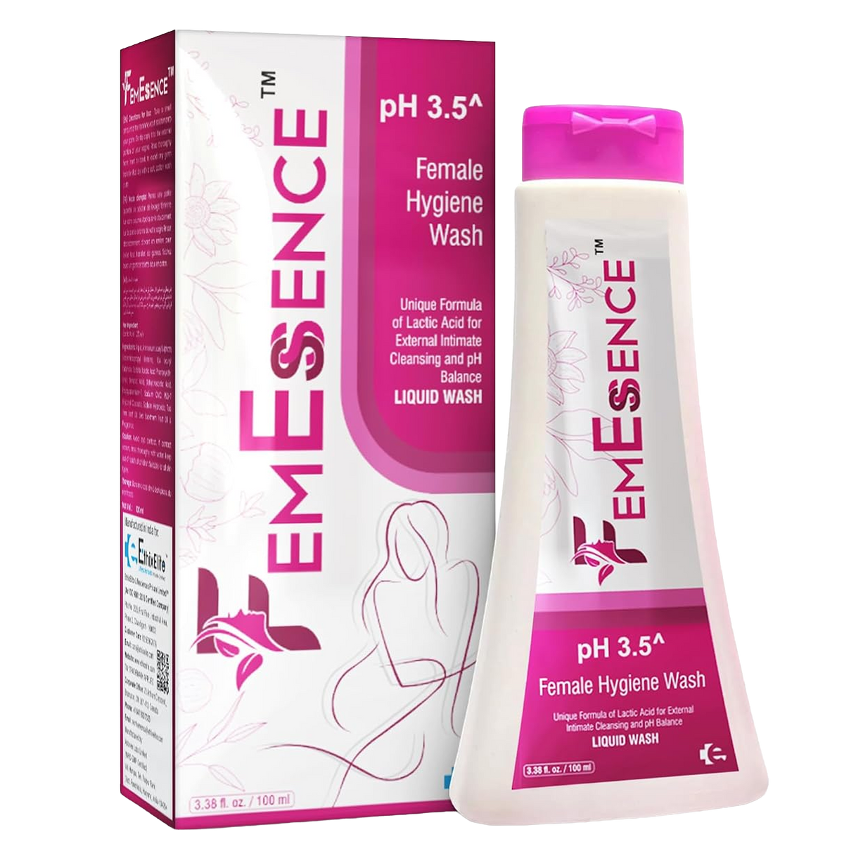 Femessence Female Hygiene Wash, 100 ml