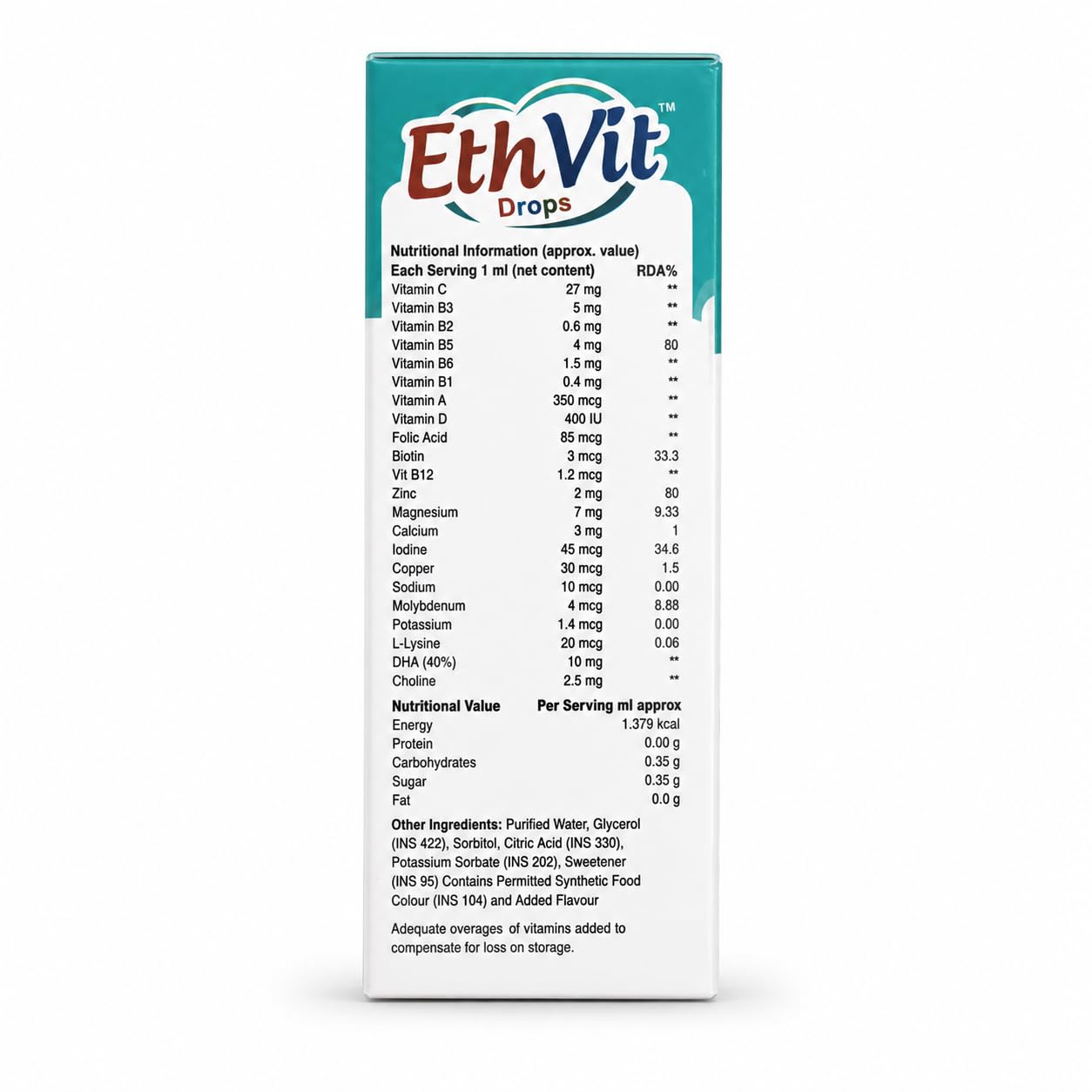 EthVit Drops, 30 ml.