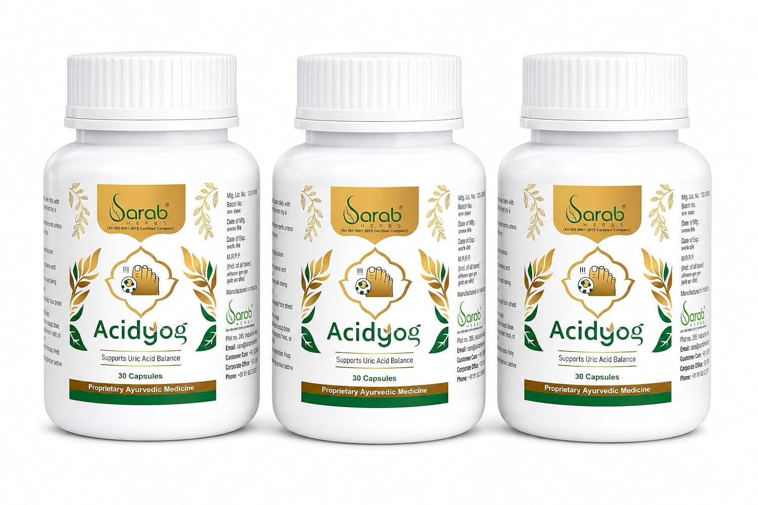 AcidYog, 30 Capsules.