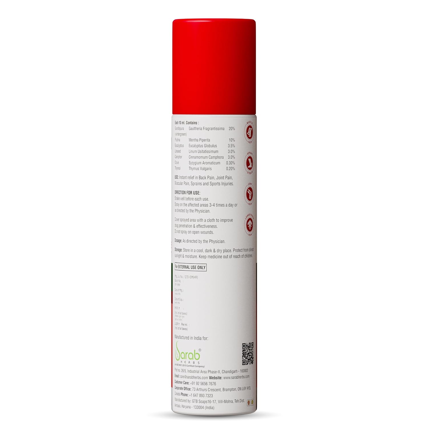 NirvaPain Spray, 75ml.