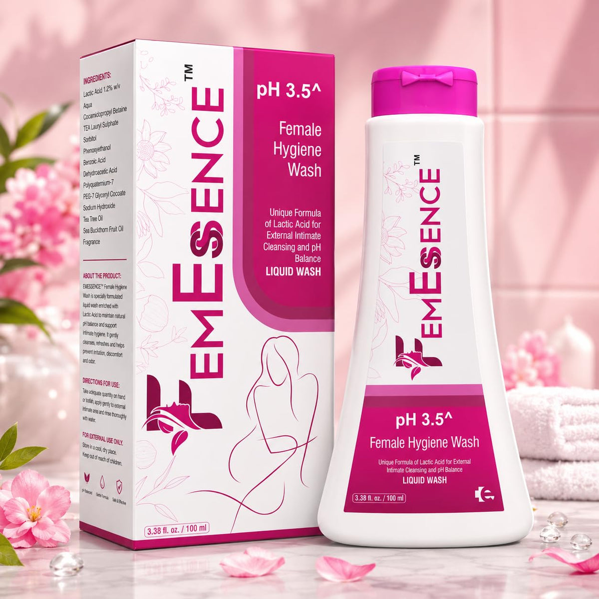 Femessence Female Hygiene Wash, 100 ml