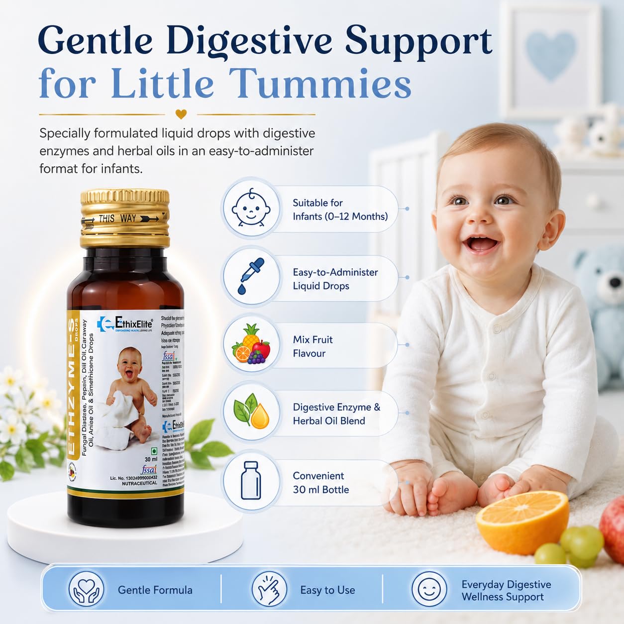 Ethzyme-S Drops, 30 ml.
