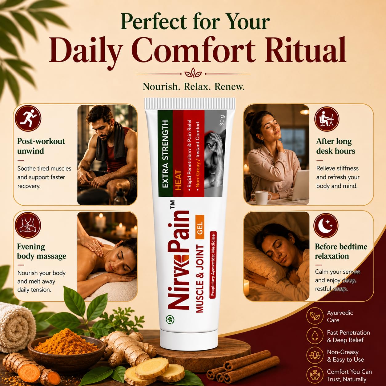 NirvaPain Gel, 30ml.