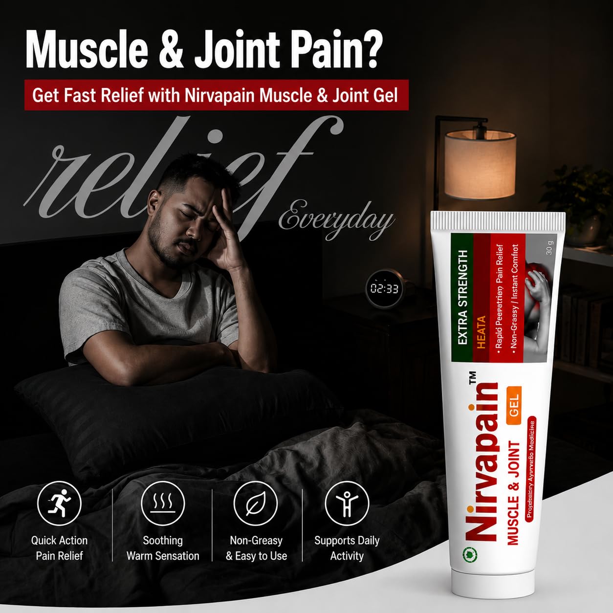 NirvaPain Gel, 30ml.
