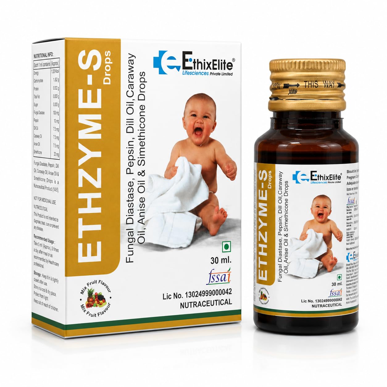 Ethzyme-S Drops, 30 ml.