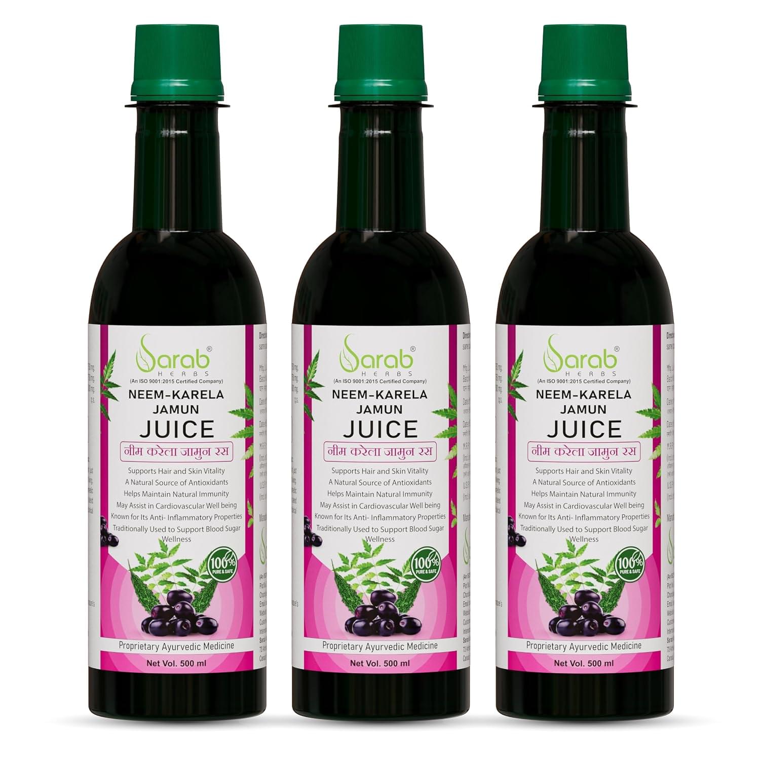 Neem Karela Jamun Juice 500ml.