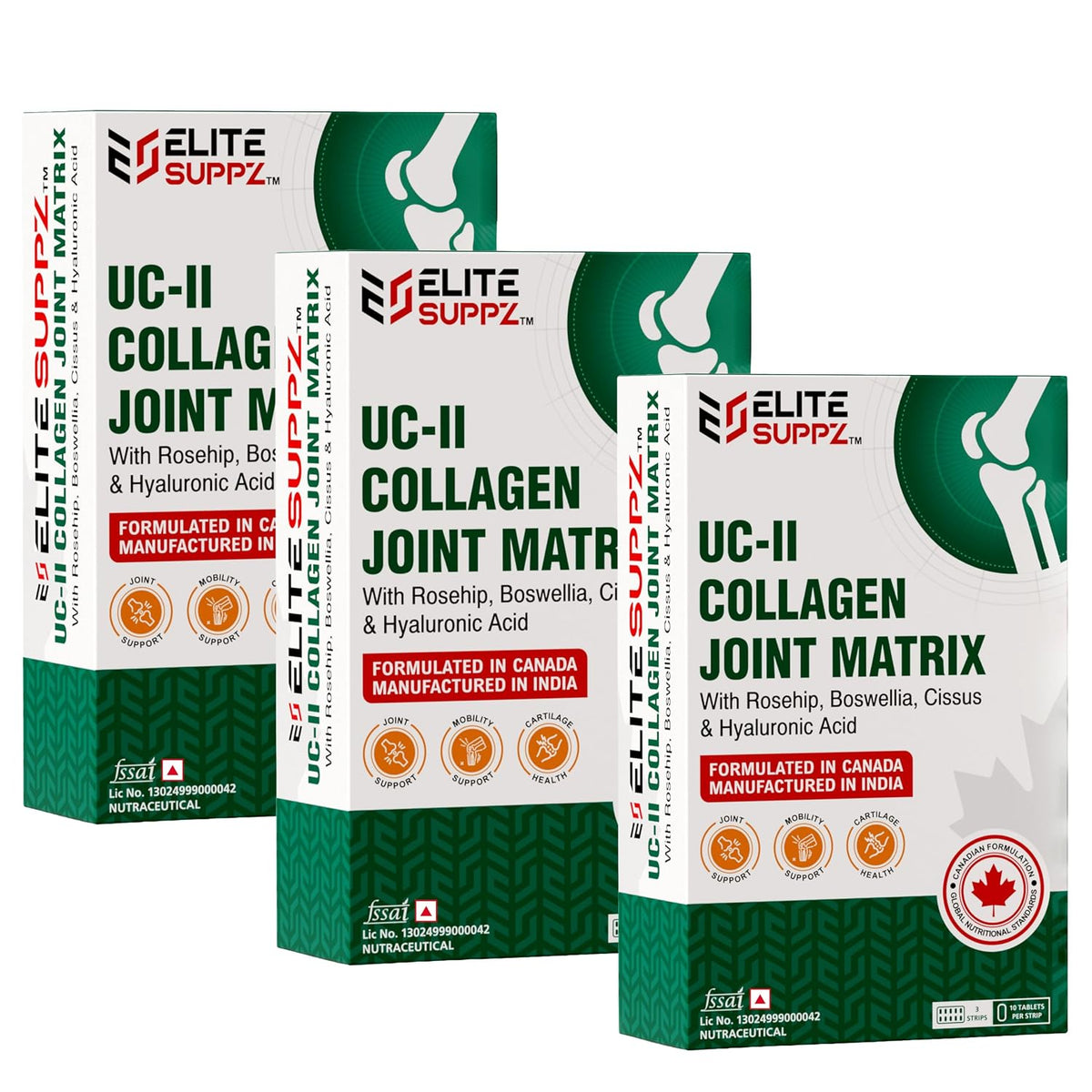 Sarab Herbs UC-II Collagen Joint Matrix – 40mg Undenatured Type II Collagen