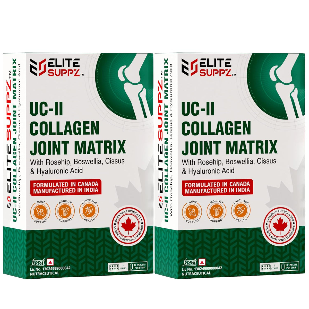 Sarab Herbs UC-II Collagen Joint Matrix – 40mg Undenatured Type II Collagen