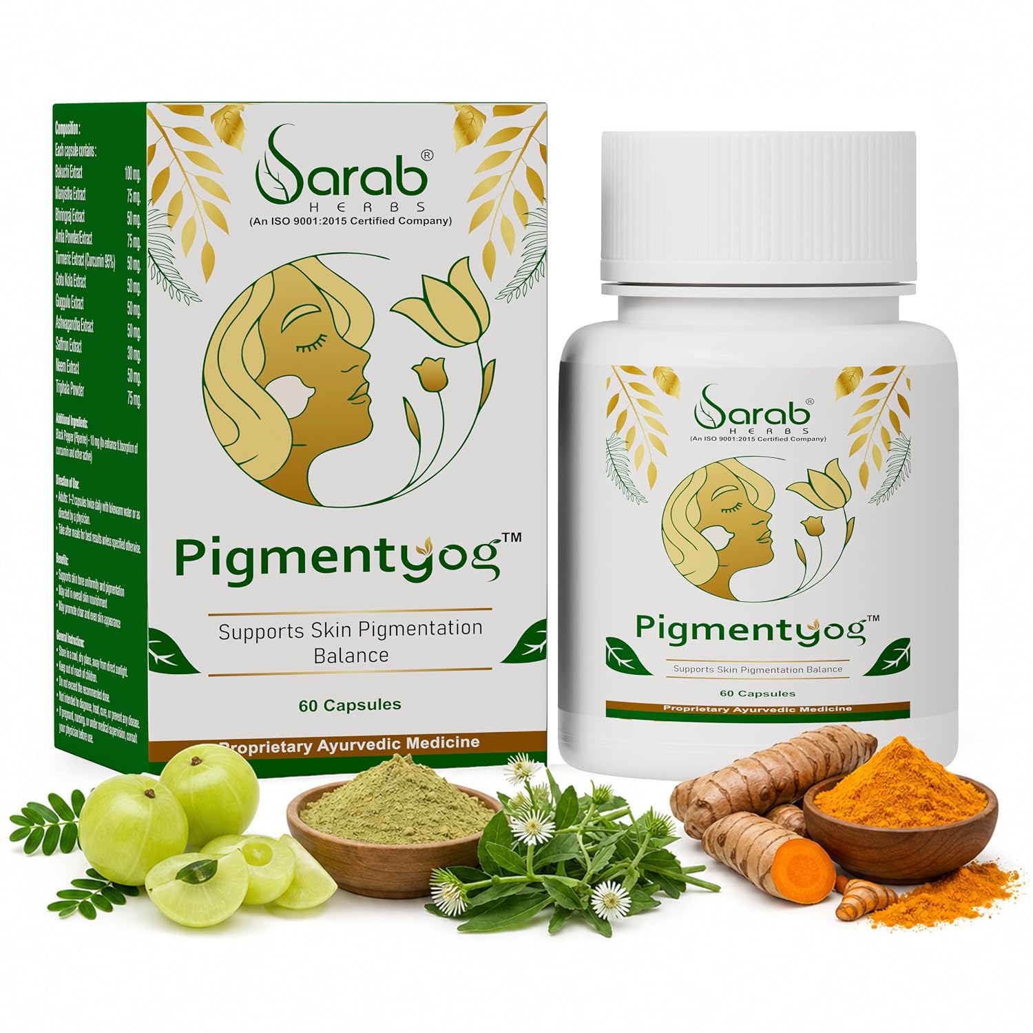 Pigmentyog Ayurvedic Skin Capsules, 60 Capsules