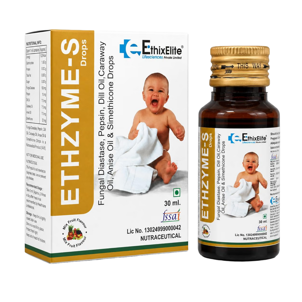 Ethzyme-S Drops, 30 ml
