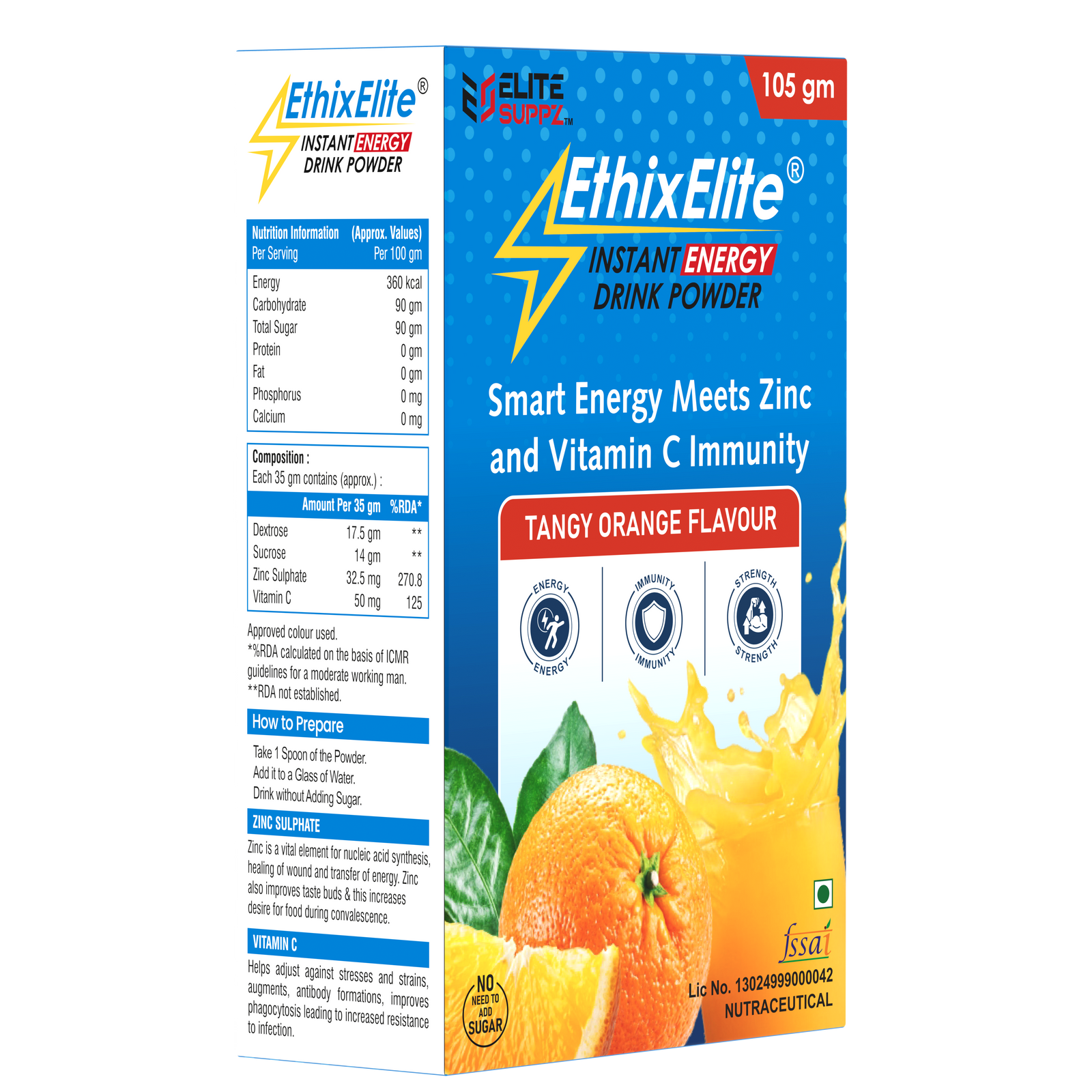 EthixElite Instant Energy, 105 gm